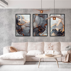 Trio - Abstratos Dourados