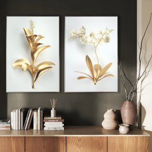 Flores de Ouro – Minimalismo e Sofisticação