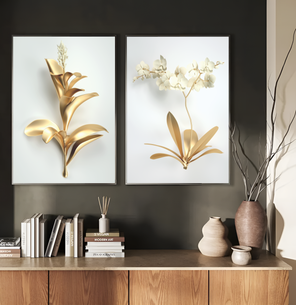 Flores de Ouro – Minimalismo e Sofisticação