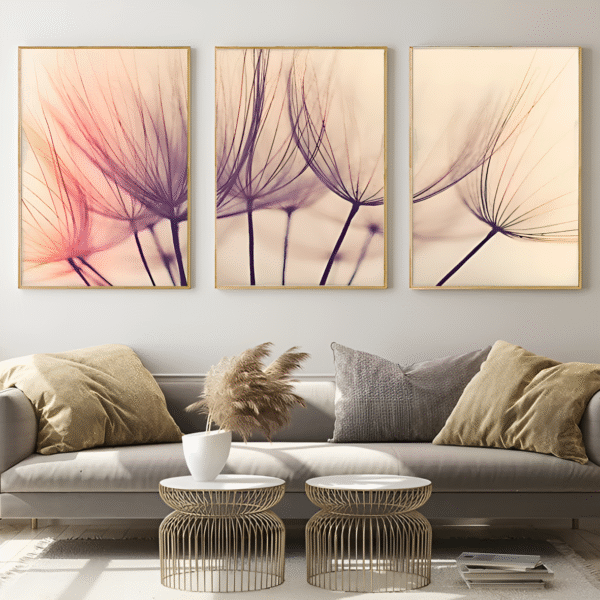 Trio Sementes ao Vento – Decoração que Inspira Delicadeza e Harmonia